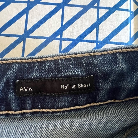 DEAR JOHN AVA ROLL UP STRETCH DENIM SHORTS SZ 25 DISTRESSING 5pk - Picture 4 of 7